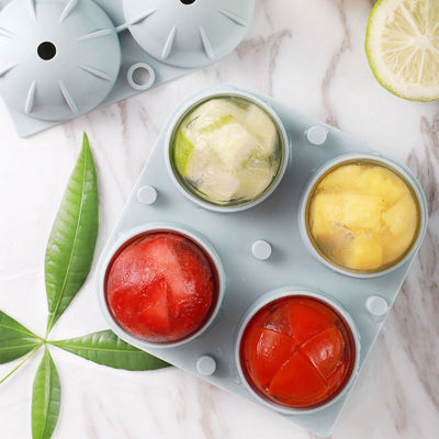 Ανθεκτικό Cocktails Ball Spherical Ice Tray 4 Cavity Grey Green Χρώμα