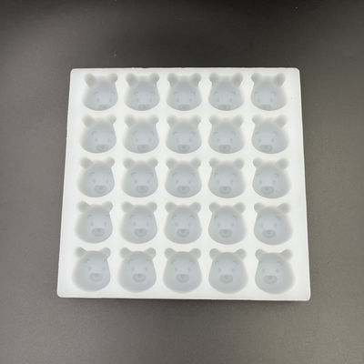 Οι επαναχρησιμοποιήσιμες Odorless φόρμες καραμελών σιλικόνης σκληρές, 25 πρακτικός Gummy κοιλοτήτων αντέχουν τις φόρμες