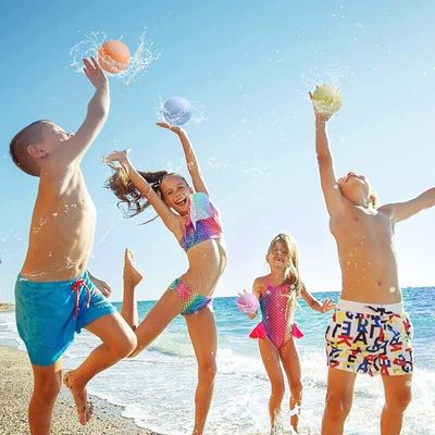 Επαναχρησιμοποιήσιμα μπαλόνια σφαιρών βομβών νερού σιλικόνης για τα παιχνίδια νερού παραλιών λιμνών παιδιών