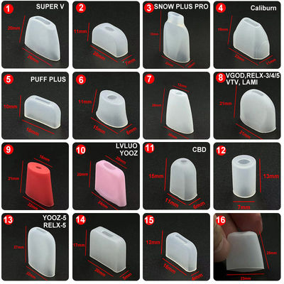 Προμήθειες από καουτσούκ μιας χρήσης 810 510 Silicone Rubber Tip Durable For E Cigarette